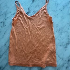 orange tank top